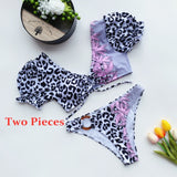 Long Sleeve Mesh 3 piece Bikini Set