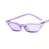 COOYOUNG Small Cat Eye Sunglasses Tint Candy Colorful Female Eyewear Sun Glasses Fashion Lunettes Gafas De Sol UV400