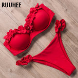 Bandeau Ruffle Bikini Set