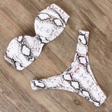 Bandeau Ruffle Bikini Set