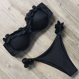 Bandeau Ruffle Bikini Set
