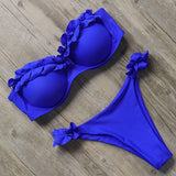 Bandeau Ruffle Bikini Set