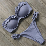 Bandeau Ruffle Bikini Set