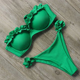 Bandeau Ruffle Bikini Set