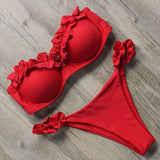 Bandeau Ruffle Bikini Set