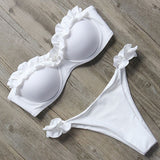 Bandeau Ruffle Bikini Set