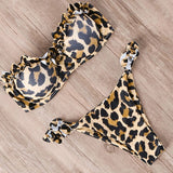 Bandeau Ruffle Bikini Set