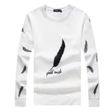 NaranjaSabor Mens O-neck Pullovers Spring Autumn Men Casual Sweatshirts Men Pure Color Streetwear High Quality Tee shirts N698
