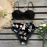 Leaf Print Bikini Set