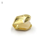 Gold Teeth Grillz Top Crystal Grills Dental Mouth Punk Teeth Caps Cosplay Party Tooth Rapper Funny Jewelry Gift