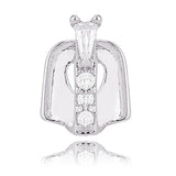 Gold Teeth Grillz Top Crystal Grills Dental Mouth Punk Teeth Caps Cosplay Party Tooth Rapper Funny Jewelry Gift