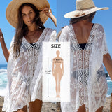 Black Sunflower Crochet Bikini Cover Up