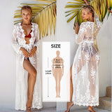 Black Sunflower Crochet Bikini Cover Up