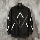 Solid Black and White LD Sweatshirt