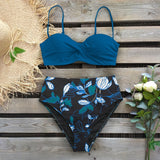 Leaf Print Bikini Set