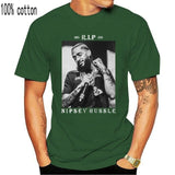 Rare! Nipsey Hussle T-Shirt Crenshaw Rap Rapper HipHop Victory Lab Mens L-2XL 2020 Short Sleeve Cotton T Shirts Man Clothing