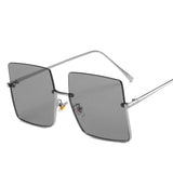 Yoovos 2021 Sunglasses Women Luxury Sun Glasses For Women Glasses Retro Brand Square Sunglasses Women Metal Half Frame Eyewear