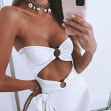 Floral Backless Monokini
