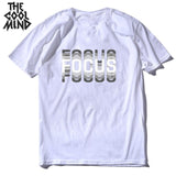 COOLMIND 100% cotton summer loose focus print men T shirt casual loose o-neck men tshirt short sleeve t-shirt male tee shirts