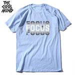 COOLMIND 100% cotton summer loose focus print men T shirt casual loose o-neck men tshirt short sleeve t-shirt male tee shirts