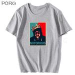 R.I.P Notorious Big Shirt Men Short Sleeve Black Tshirt Hiphop Rock Biggie Smalls T Shirt Male Notorious B.I.G. T Shirts Hip Hop