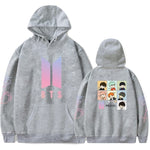 Korean BTS Hoodie Love Yourself Hoody Men Long Sleeves Unisex Nice Hooded Hoodies Women Sweatshirts Pink Streetwear Hip Hop