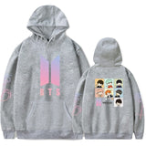 Korean BTS Hoodie Love Yourself Hoody Men Long Sleeves Unisex Nice Hooded Hoodies Women Sweatshirts Pink Streetwear Hip Hop