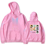 Korean BTS Hoodie Love Yourself Hoody Men Long Sleeves Unisex Nice Hooded Hoodies Women Sweatshirts Pink Streetwear Hip Hop