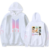 Korean BTS Hoodie Love Yourself Hoody Men Long Sleeves Unisex Nice Hooded Hoodies Women Sweatshirts Pink Streetwear Hip Hop